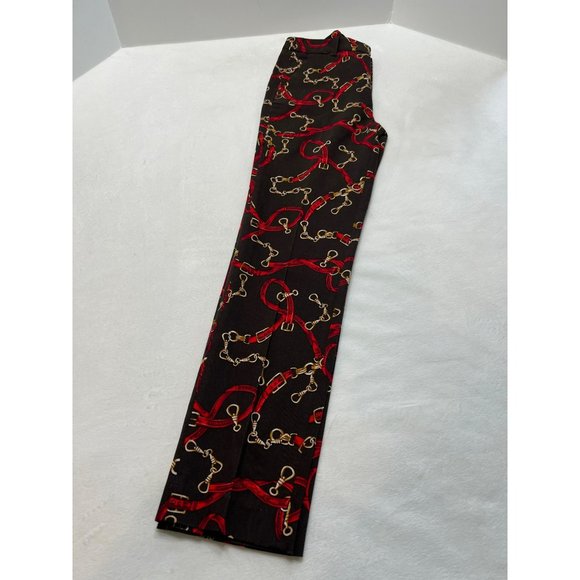 Zara Chain Print Cigarette Pants Size Small - Picture 8 of 9